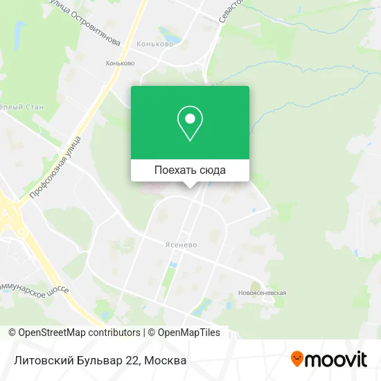 Карта Литовский Бульвар 22