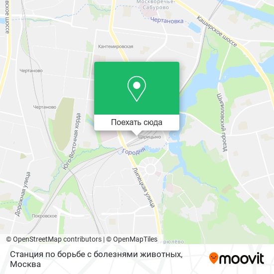 Карта Станция по борьбе с болезнями животных