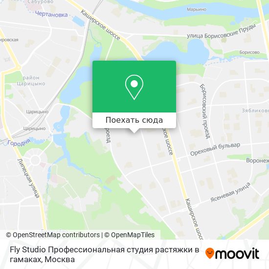 Карта Fly Studio Профессиональная студия растяжки в гамаках