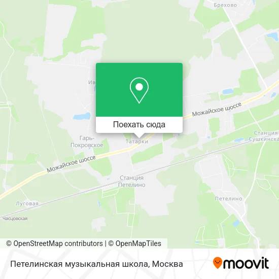 Карта Петелинская музыкальная школа