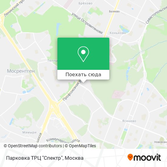 Карта Парковка ТРЦ "Спектр"