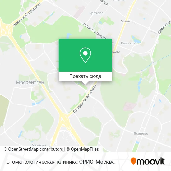 Карта Стоматологическая клиника ОРИС