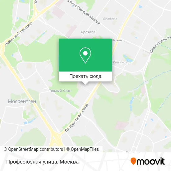 Карта Профсоюзная улица