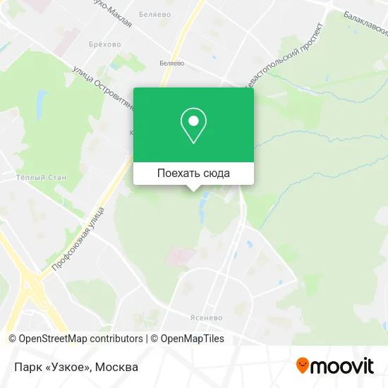 Карта Парк «Узкое»