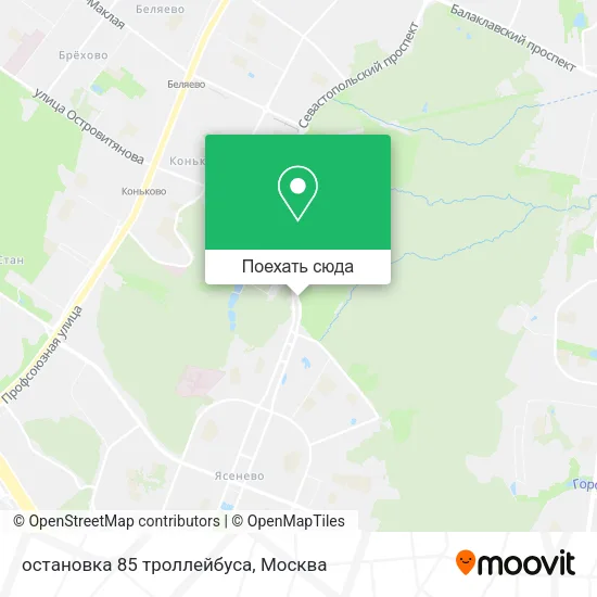 Карта остановка 85 троллейбуса