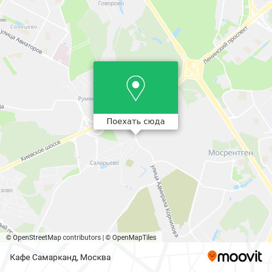 Карта Кафе Самарканд