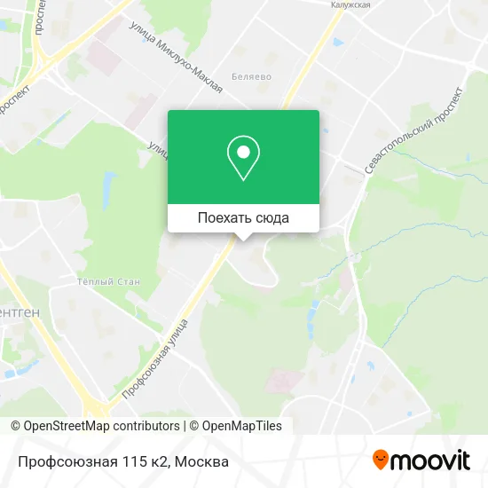 Карта Профсоюзная 115 к2