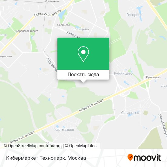 Карта Кибермаркет Технопарк