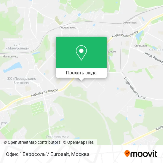 Карта Офис " Евросоль"/ Eurosalt