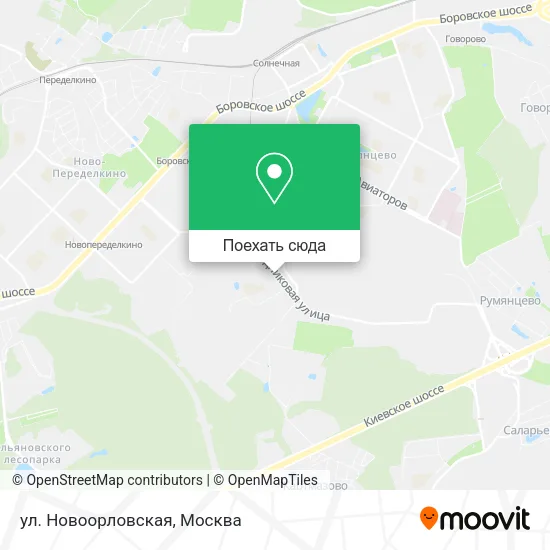 Карта ул. Новоорловская