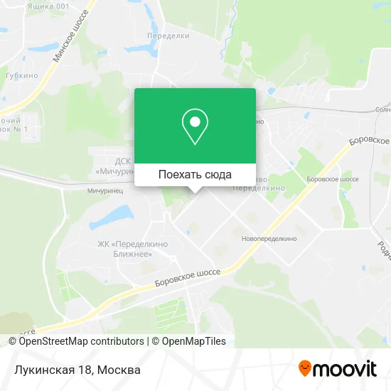 Карта Лукинская 18