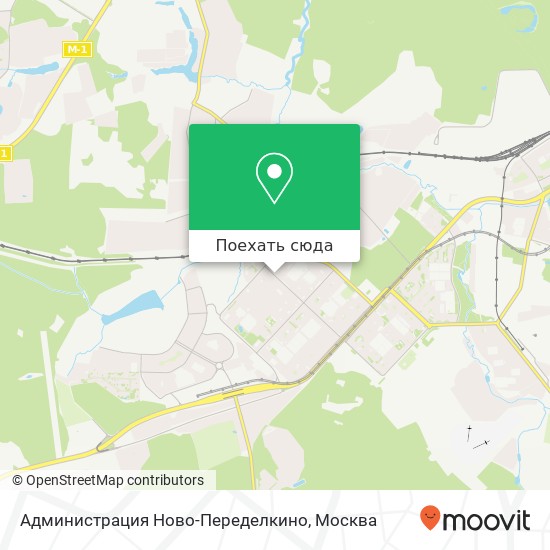 Карта Администрация Ново-Переделкино