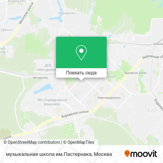 Карта музыкальная школа им.Пастернака