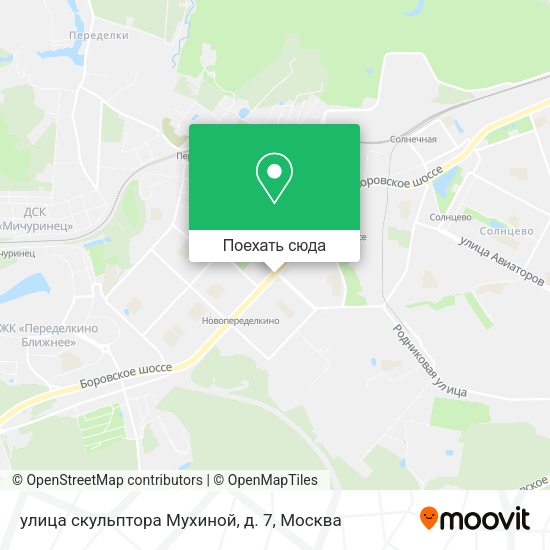 Карта улица скульптора Мухиной, д. 7