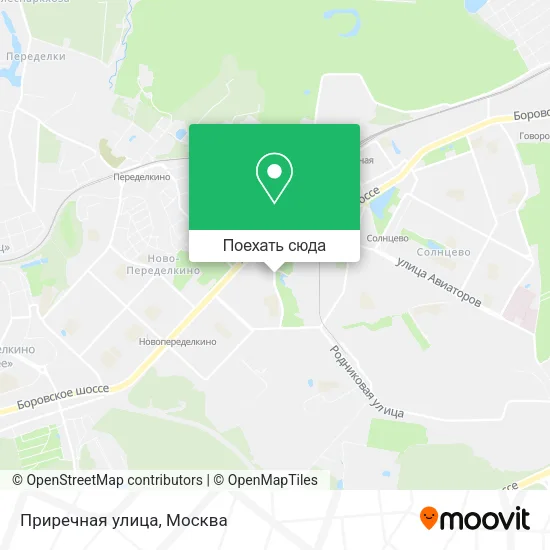 Карта Приречная улица