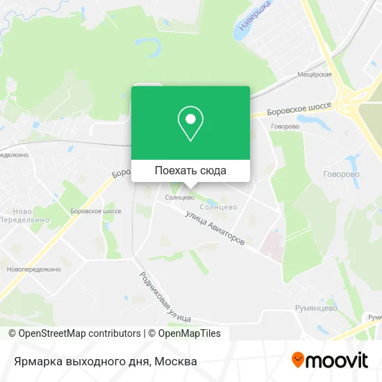 Карта Ярмарка выходного дня