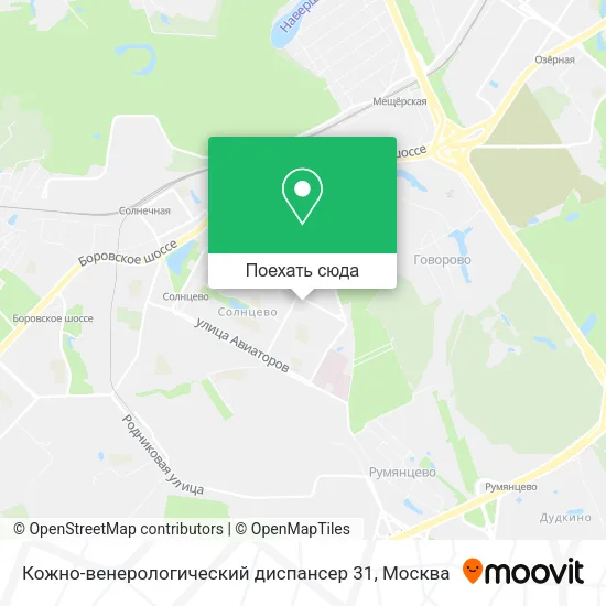 Карта Кожно-венерологический диспансер 31