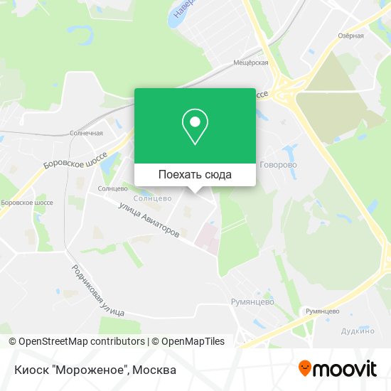 Карта Киоск "Мороженое"