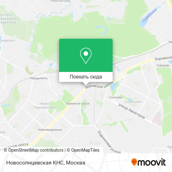 Карта Новосолнцевская КНС