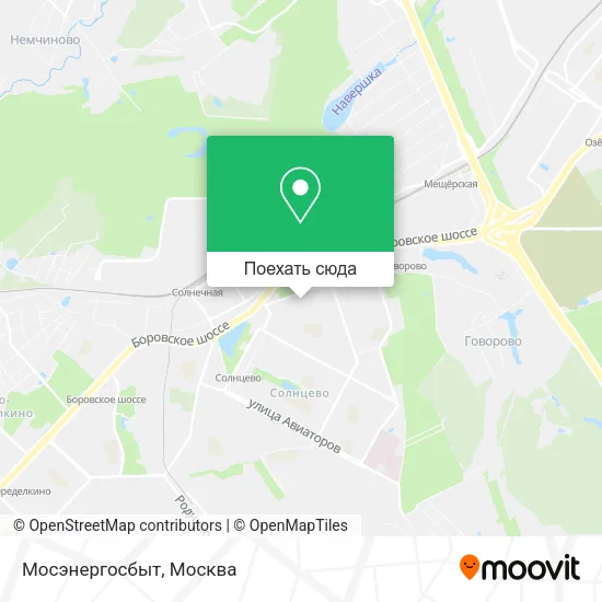 Карта Мосэнергосбыт