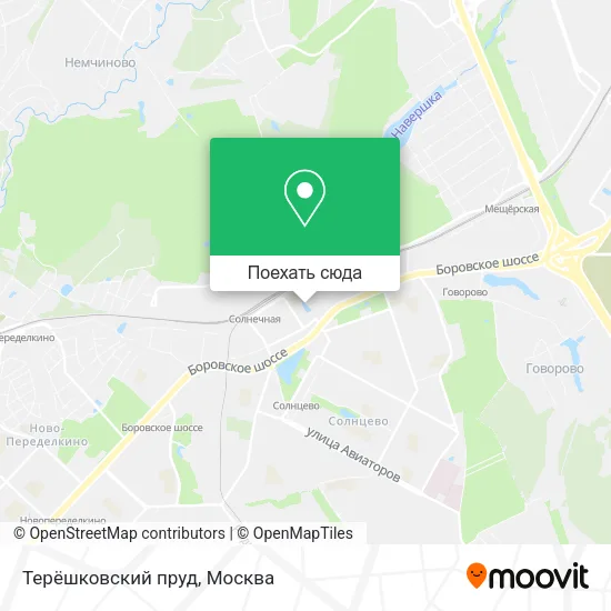 Карта Терёшковский пруд