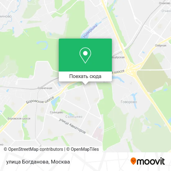 Карта улица Богданова
