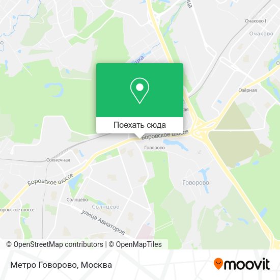 Карта Метро Говорово
