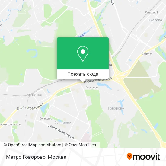 Карта Метро Говорово