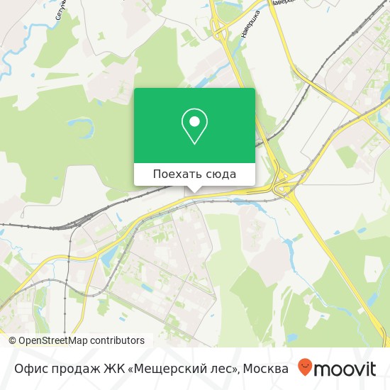 Карта Офис продаж ЖК «Мещерский лес»