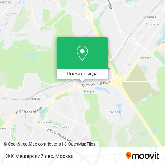 Карта ЖК Мещерский лес