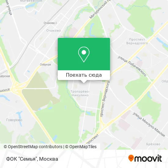 Карта ФОК "Семья"