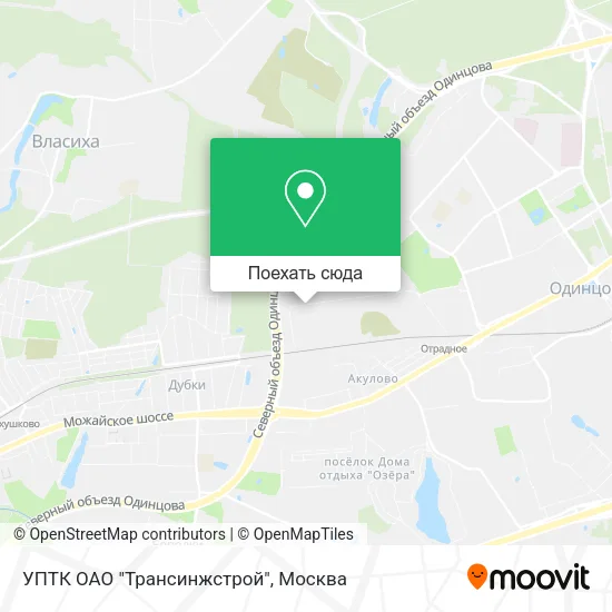 Карта УПТК ОАО "Трансинжстрой"