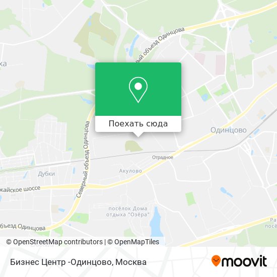Карта Бизнес Центр -Одинцово