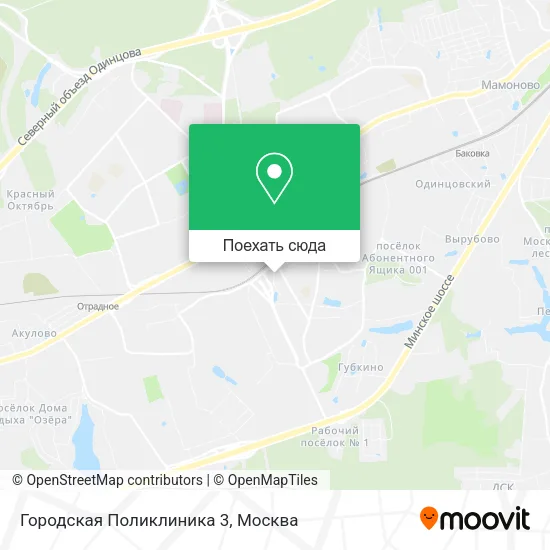 Карта Городская Поликлиника 3
