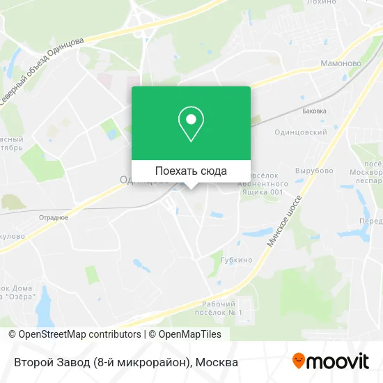 Карта Второй Завод (8-й микрорайон)