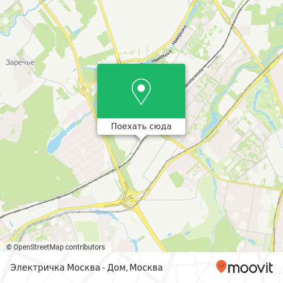 Карта Электричка Москва - Дом