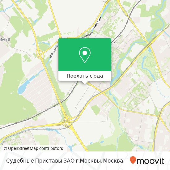 Карта Судебные Приставы ЗАО г.Москвы