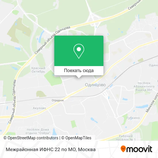 Карта Межрайонная ИФНС 22 по МО