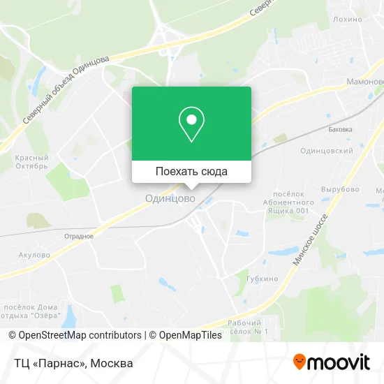 Карта ТЦ «Парнас»
