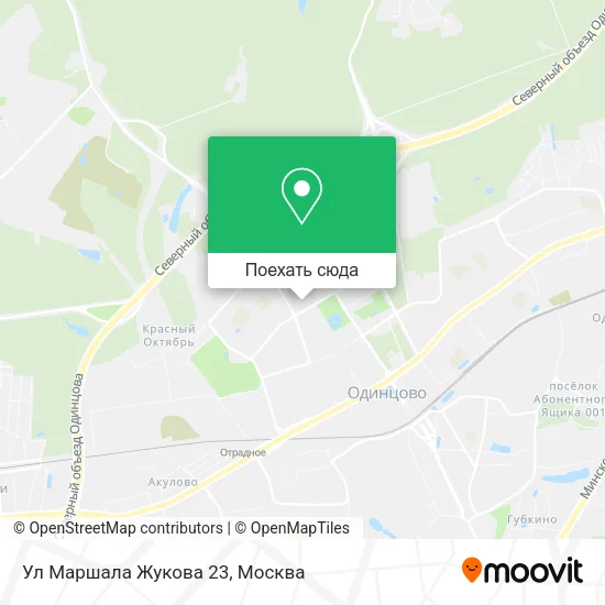 Карта Ул Маршала Жукова 23