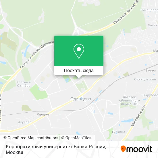 Карта Корпоративный университет Банка России