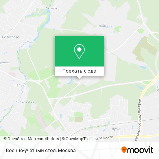 Карта Военно-учётный стол