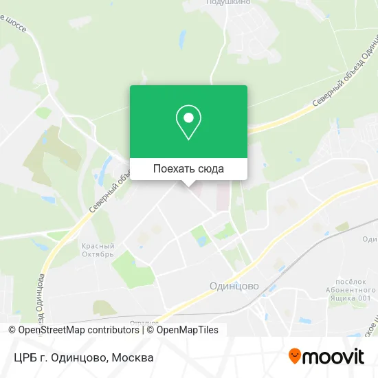 Карта ЦРБ г. Одинцово