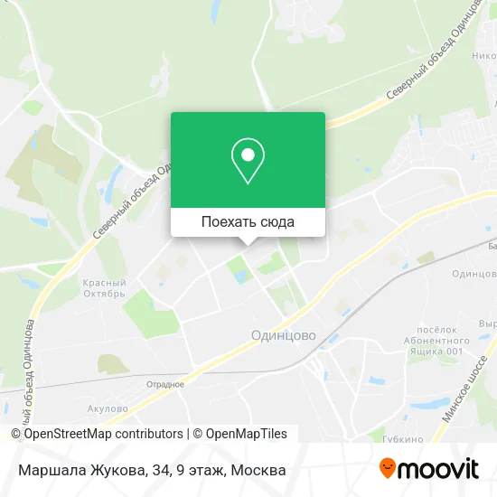 Карта Маршала Жукова, 34,  9 этаж