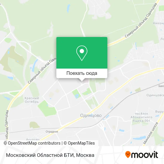 Карта Московский Областной БТИ