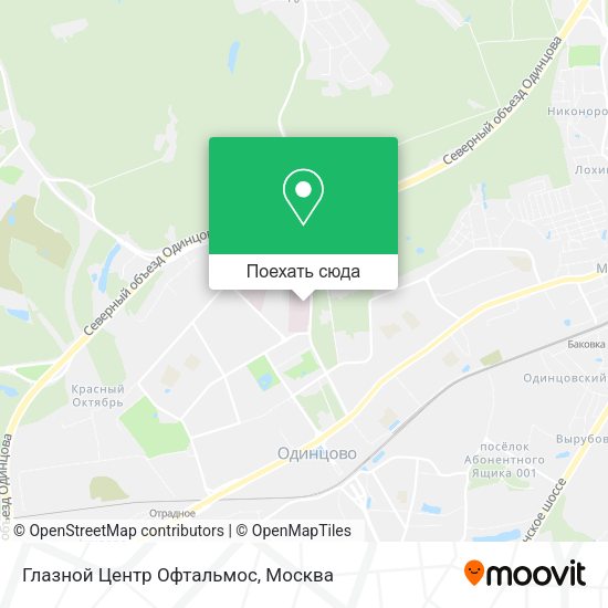 Карта Глазной Центр Офтальмос