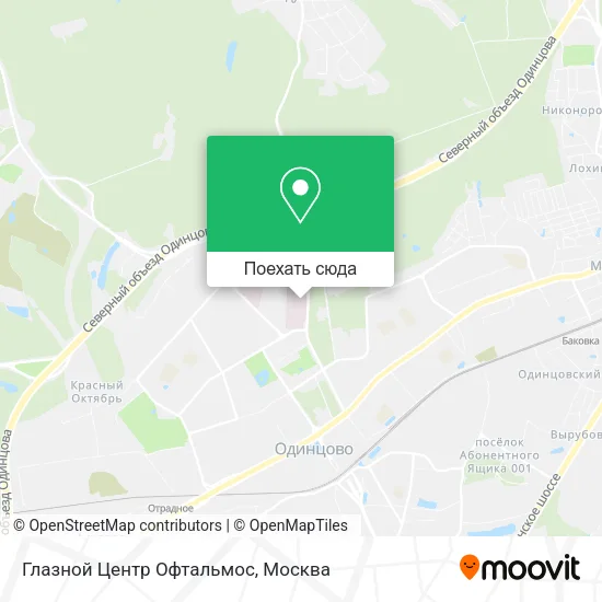 Карта Глазной Центр Офтальмос