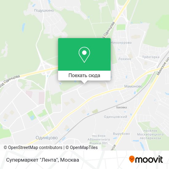Карта Супермаркет "Лента"