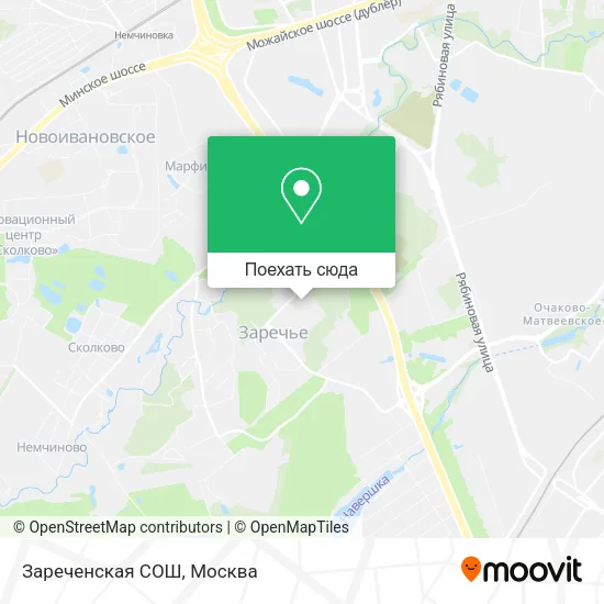 Карта Зареченская СОШ