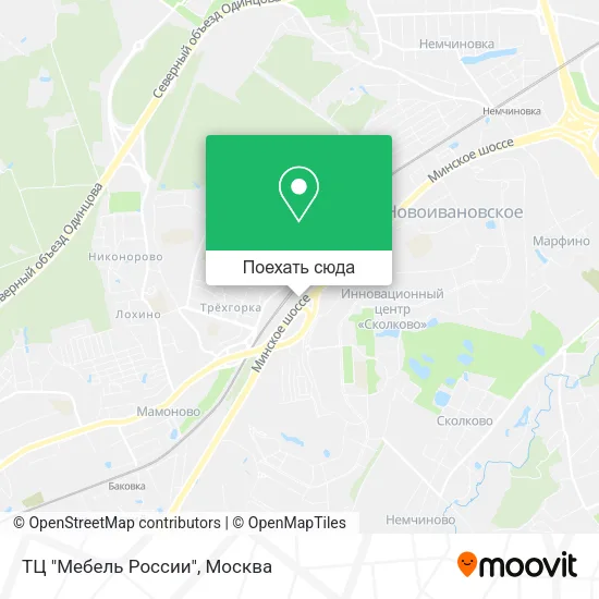 Карта ТЦ "Мебель России"